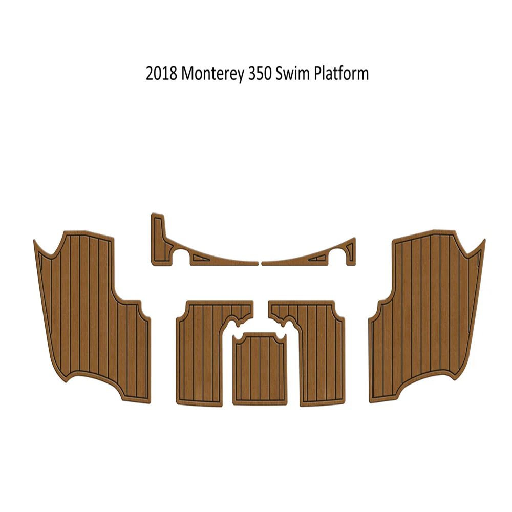 2018 Monterey 350 Swim Platform Step Pad Boat EVA Foam Faux Teak Deck Floor Mat 2018 monterey 375 sc swim platfrom step pad boat eva foam faux teak deck floor