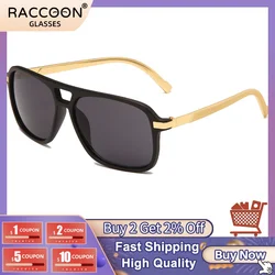 2022 Retro Square Sunglasses Women Luxury Brand Designer Fashion Vintage Oversized Sun Glasses Men Trendy Flat Top Eyewear Uv400