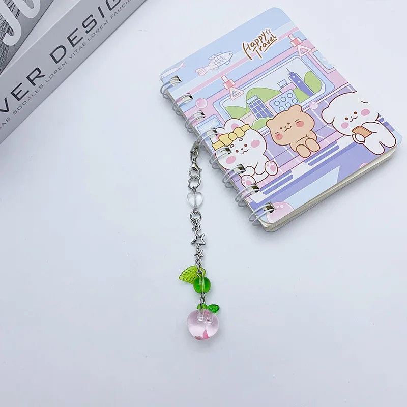 

peach keychain Cute peach star phone charm y2k beautiful coquettish fairy tale keychain 2023