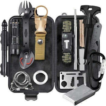 Outdoor Survival Gear Kit Multifunctional Tools for Camping Hiking Emergency 1