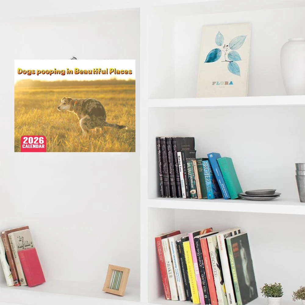 2026 Puppy Wall Calendar Valid Until June Small Easy-to-plan Calendar Perfect for Hanging on Walls Tables and Notice Boards