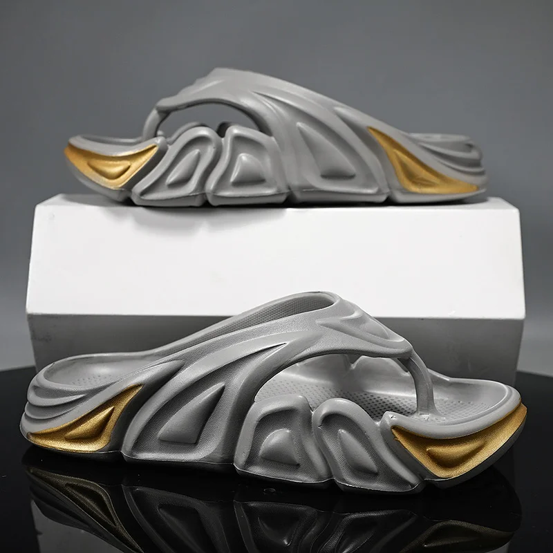 Herren-Flip-Flops, bequeme, rutschfeste Sommer-Hausschuhe, Slipper für drinnen und draußen, weiche Schaumstoff-Schieber_voghion.com