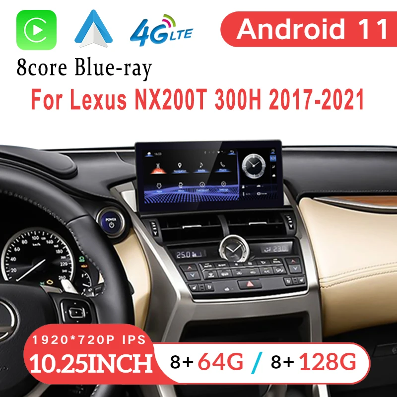 

Android 11 Car Multimedia Player CarPlay AndroidAuto Screen For Lexus NX NX200 NX200T3002014 2015 2016 2017 2018 2019 2020 2021