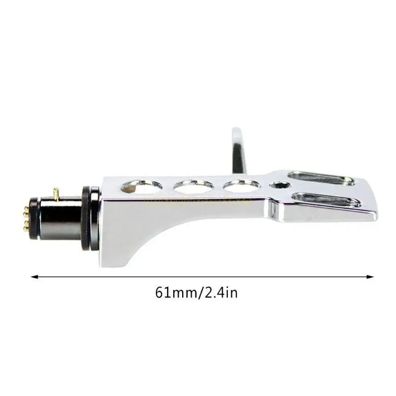 F62C 범용 포노 스타일러스 카트리지 랙 레코드 플레이어용 턴테이블 헤드쉘 리드선이 있는 포노 액세서리