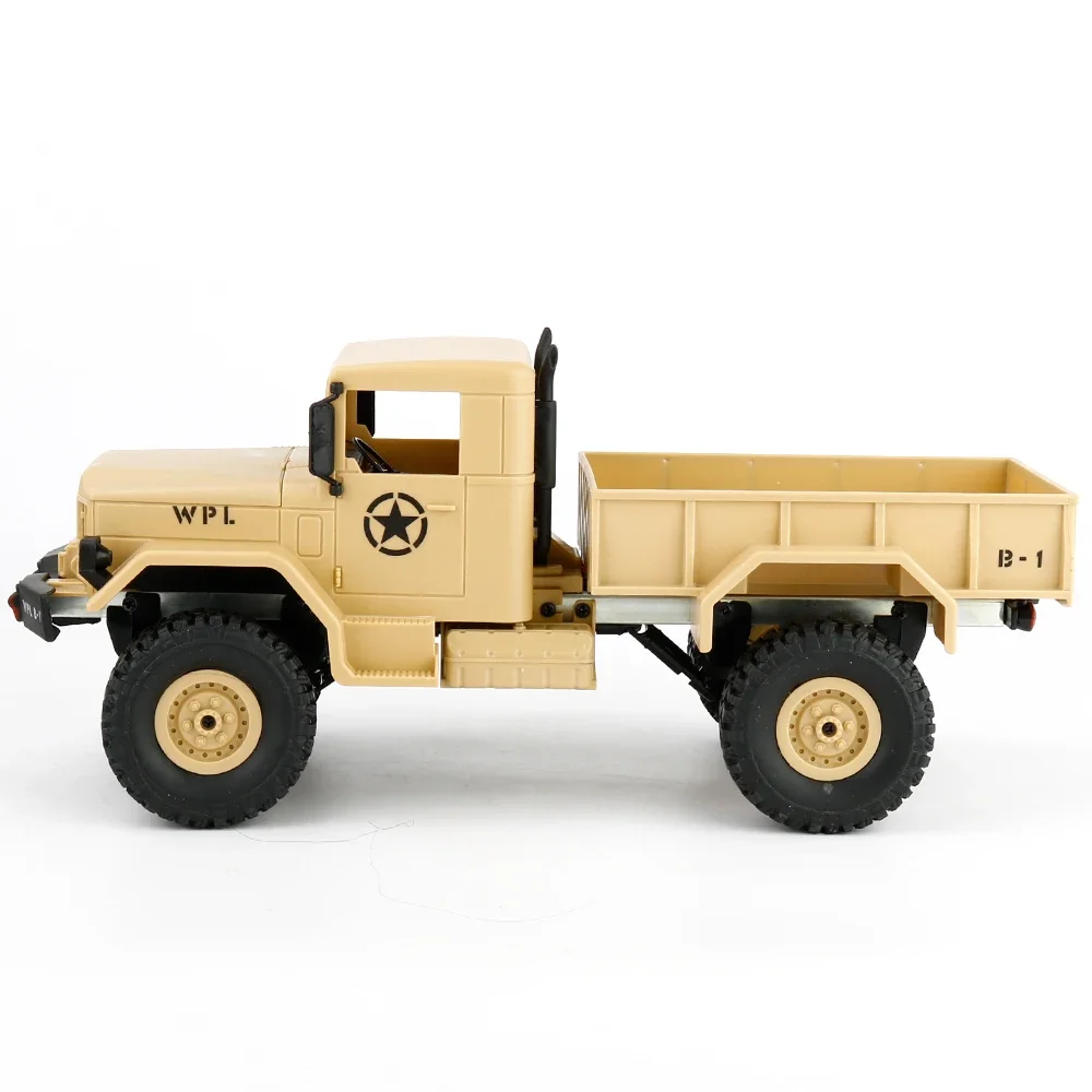 WPL B1 RC Truck 1/16 RC Car 2.4G 4WD RC Crawler Off Road Car With Light RTR Gift Toy for Kids 2