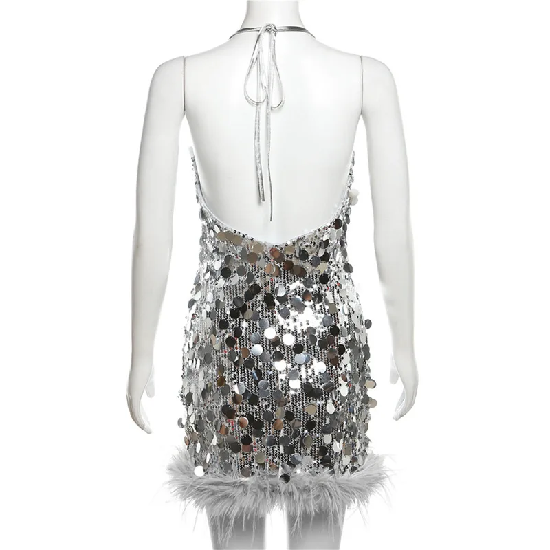 green emerald velvet dress Honey Pink Sequin Mini Dress - 8 main image 1