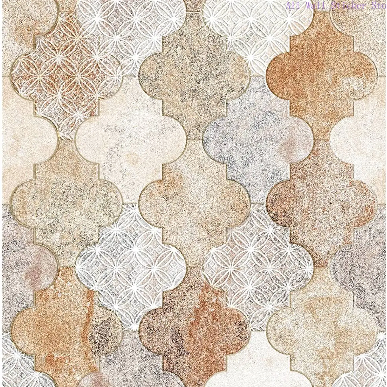 Peel and Stick Wallpaper Handpainting Trellis Marble Stone Extra Thick Self-Adhesive Prepasted Wallpaper Wall Mural haohome vintage gray brick wallpaper self adhesive stone peel and stick wallpaper brick faux textured wallpaper stone stickers