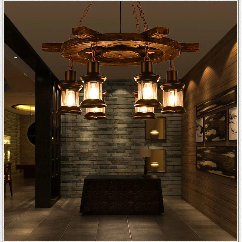 ZXDTVFGN アントラー照明、6 樹脂ビンテージスタイル キッチンカフェ