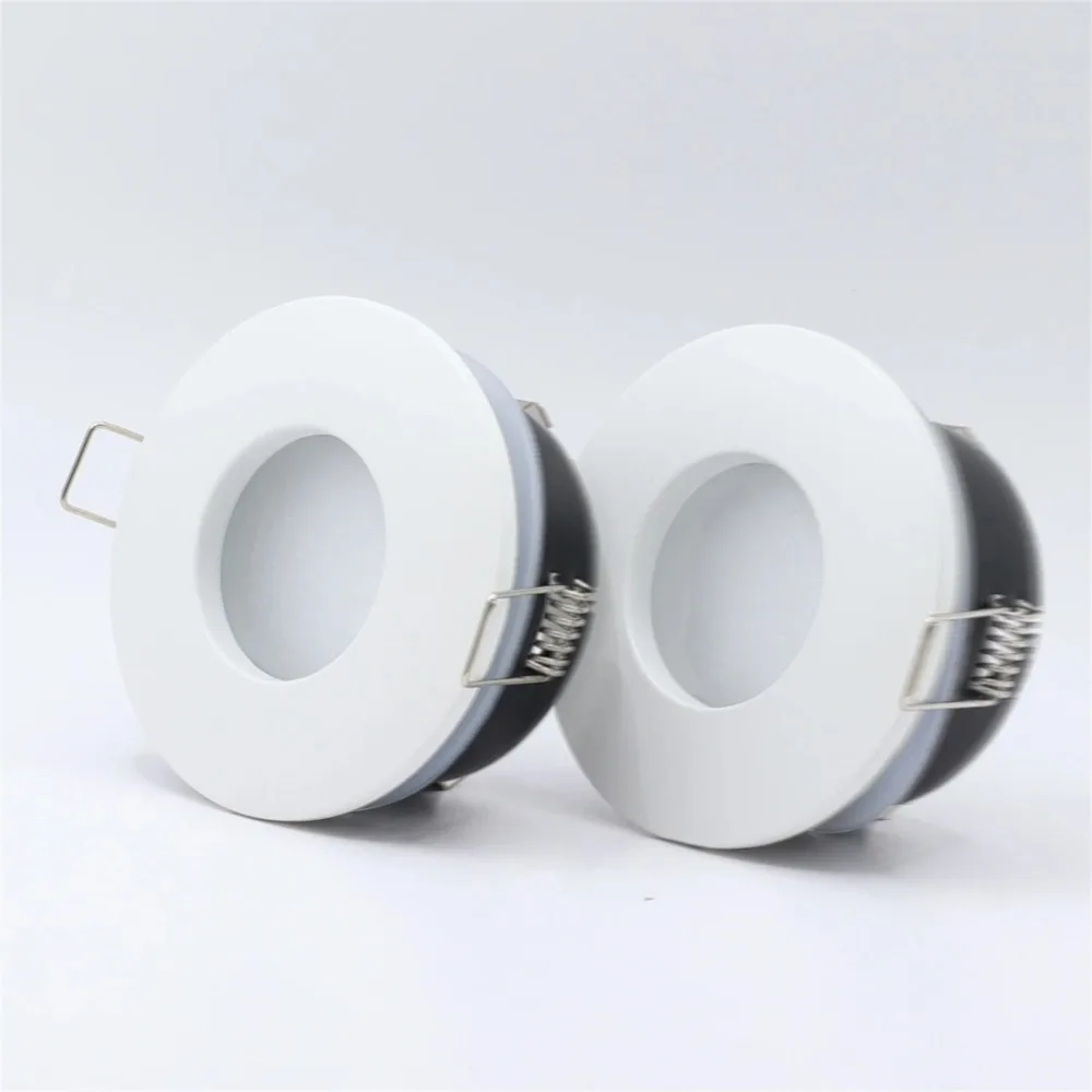 JOYINLED 1/10PCS 라운드 스포트라이트 천장 조명 욕실 GU10 MR16 스포트라이트 고정 장치 매립형 방수 IP65 Led 통