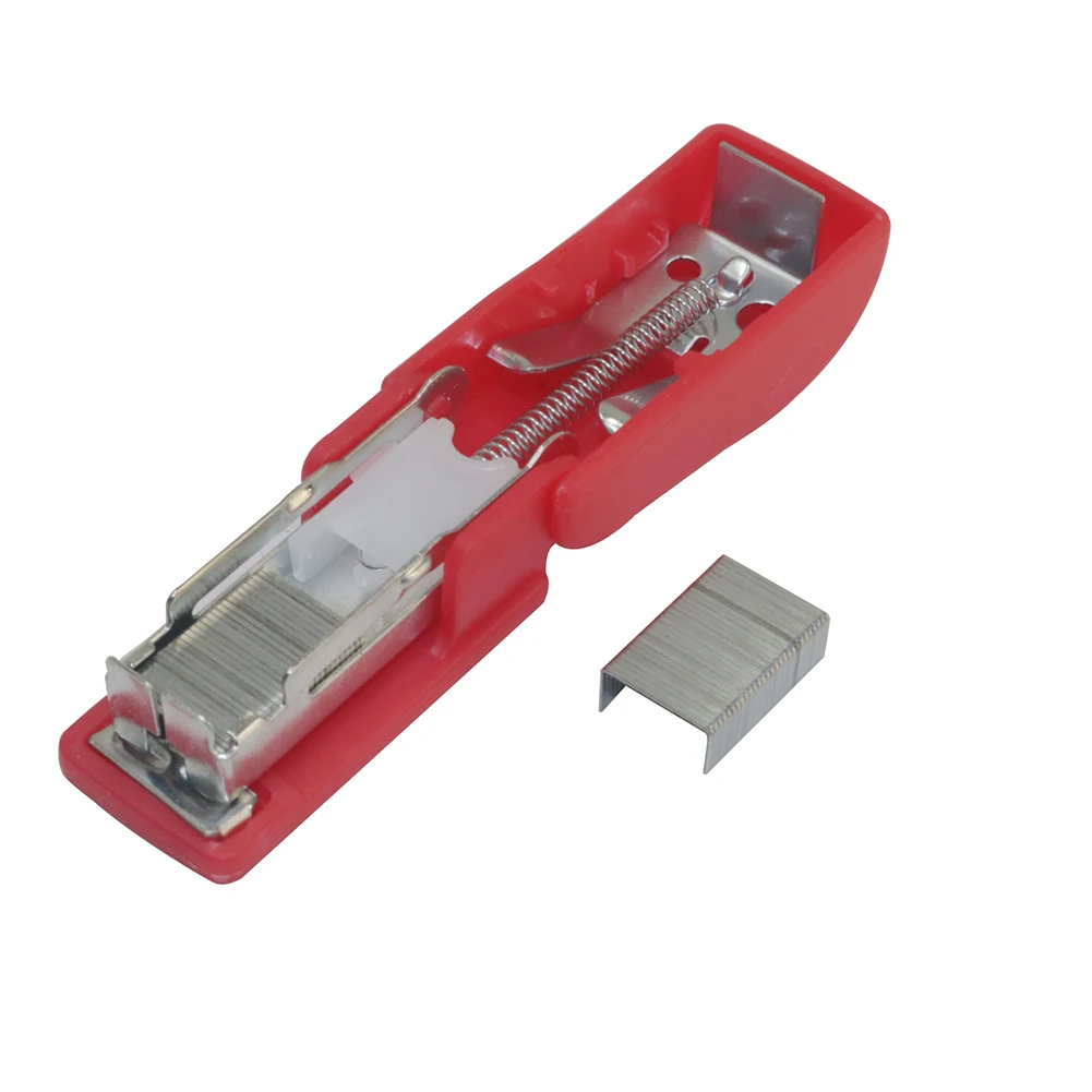 Nail Stapler Random Color Solid Office Stationery Mini Portable Plastic For No. 10 Staples