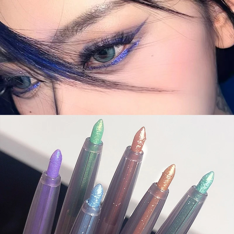 Shiny Chameleon Eyeliner Pencil Green Gold Purple Glitter Eye Shadow Lying Silkworm Pen Waterproof Beauty Cosmetics Women Makeup eyeliner pencil