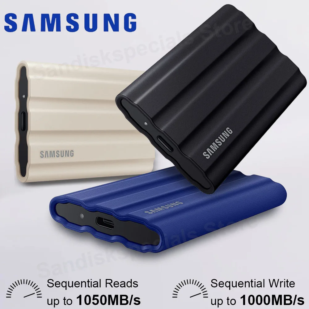 外付けハードディスク・ドライブ Samsung T7 Shield SSD 4T USB3.2 Gen2 10G Amazon.com: Samsung T7 Shield 4TB USB 3.2 Gen 2 Type-C
