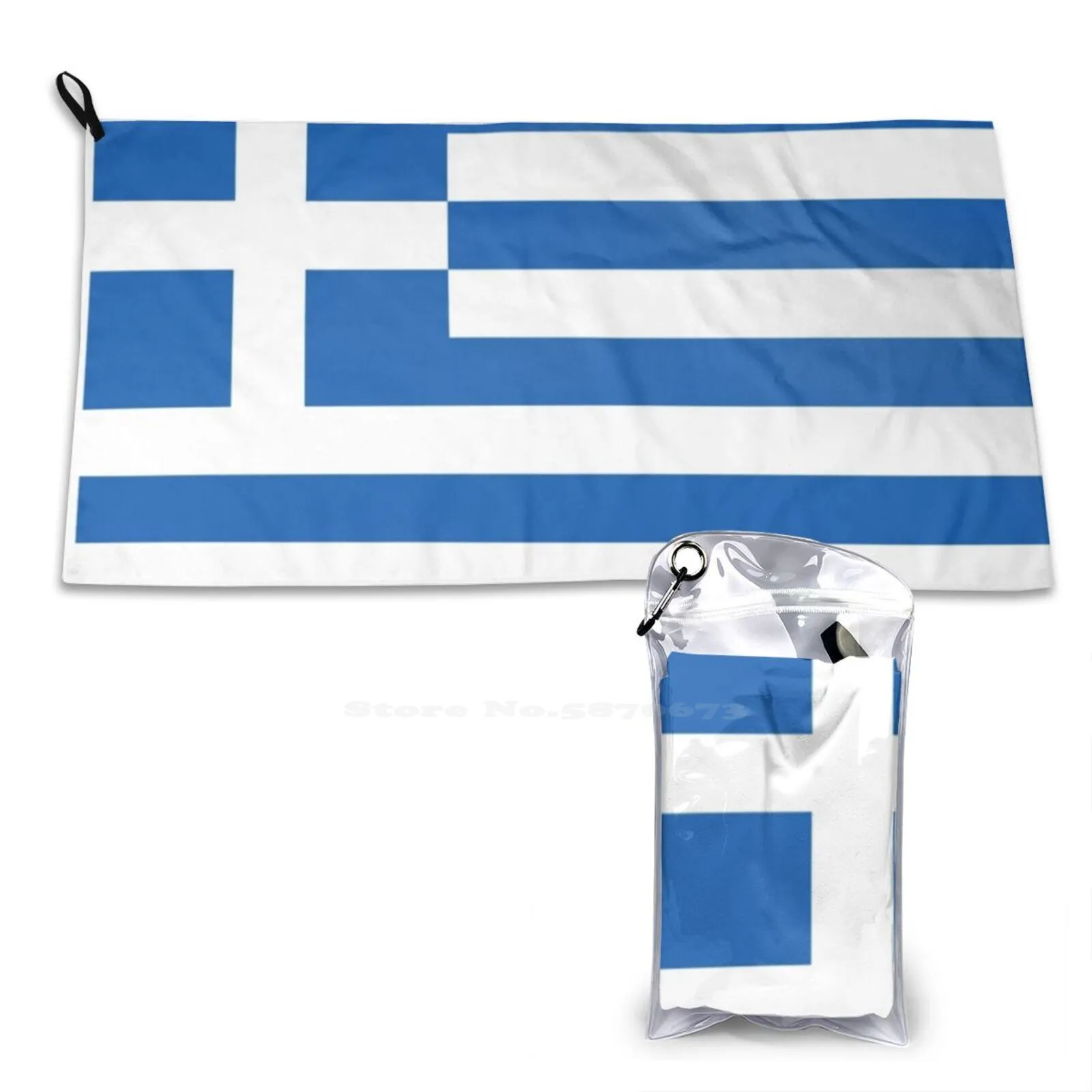 

Flag Of Greece Large Bath Towel Beach Towel Sunscreen Blanket Flag Of Greece
