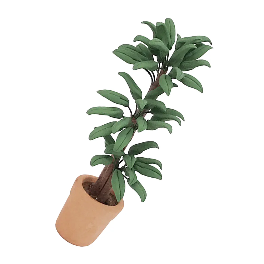 

Interior Accessories Dollhouse Rich Tree Mini Planter Pots Miniature Potted Model