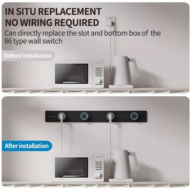 Rail TRACK SOCKET UK EU US มาตรฐานรอบ Romovable ปลั๊กอะแดปเตอร์ Home KITCHEN การประชุมติดผนังไฟฟ้า Outlet USB 4