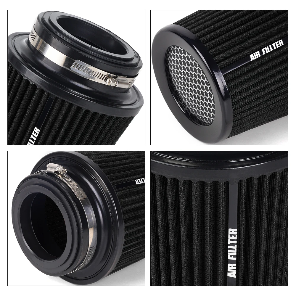 RASTP-Universal 3" 3,5" 4" 76mm 89mm 102mm Rennwagen High Flow Kaltlufteinlass Luftfilter Konische waschbare Luftfilter OFI129 – Detail 21