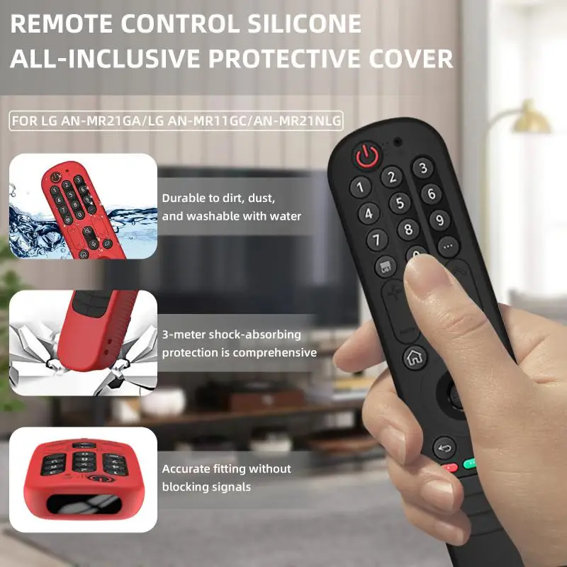 다채로운 실리콘 케이스, AN-MR21GC MR21N/21GA 리모컨 보호 커버, OLED TV 원격 AN MR21GA