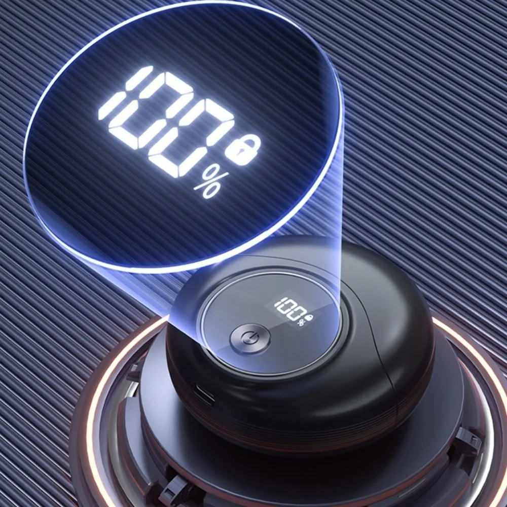 Mini UFO Electric Shaver Magnetic Cover Double Head Rotating Razor Rechargeable IPX7 Waterproof Beard Razor For Men's Gift