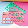 Pacifier Measuring Ruler Non-stick 18x10cm Measuring Tools Nipple Diameter Measuring Card Sizing Tool Silicone Odorless 6