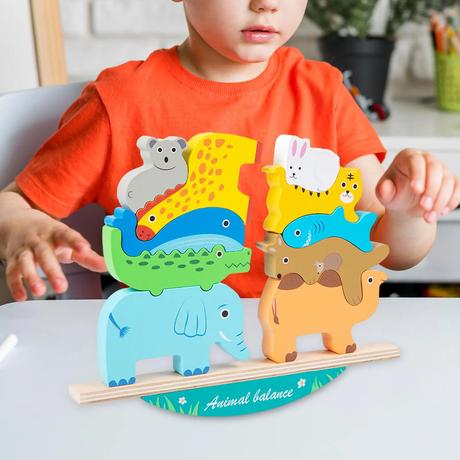 

Blocks Balance Game Developmental Preschool Kids Birthday Gifts Fine Motor Skills Animals Montessori Toy Balance Game Toy