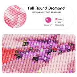 Custom Photo Diamond Painting Kit - Full Square DIY Rhinestone Mosaic Embroidery - 40x70cm (Round Diamond)
