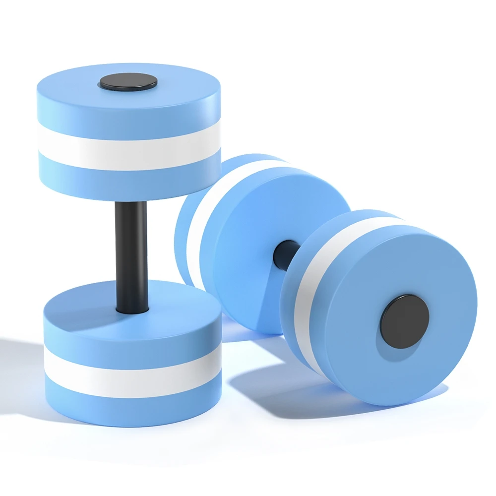 Water Aerobics Exercise Fitness Water Dumbbells Dumbbell Set Aqua Dumbbell EVA Float Barbell for Pool