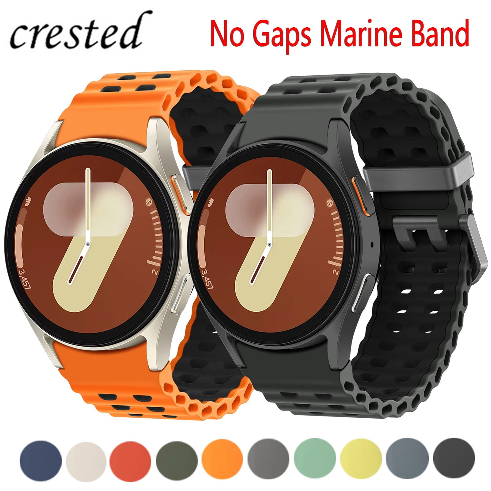 Premium Silicone Sport Strap for Galaxy Watch - Seamless Fit Design