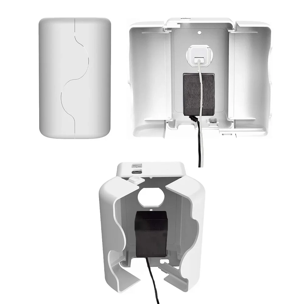 Safe Outlet Cover Dual Door Fits Oversized Plugs Adapters Childproof Electrical Socket Protector Proofing Home Safety Essential