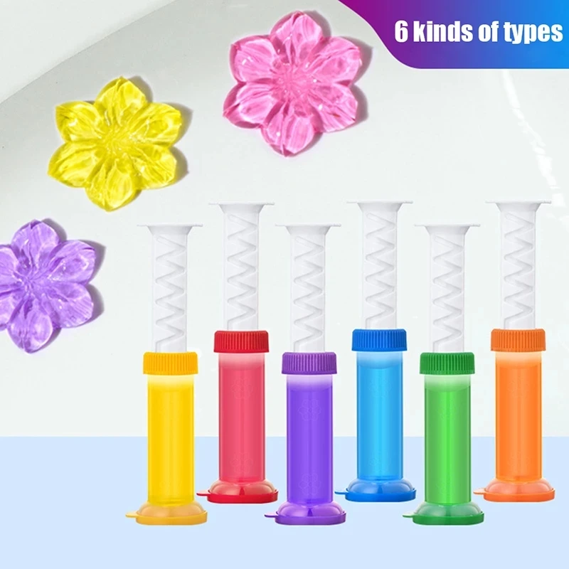 Flower Aroma Toilet Cleaning Gel Toilet Deodorant Cleaner Aroma Removing Odor Cleaning Household 1 Pcs toilet cleaning tool