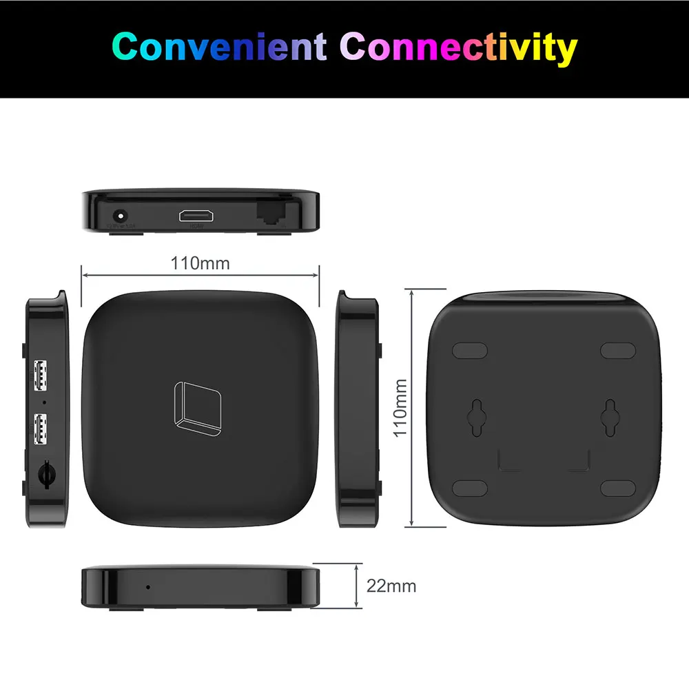 HAKO Pro Netflix TV Box Android 11 Amlogic S905Y4 2GB 16GB Google Certified AV1 1080P H.265 4K Wifi BT Media Player Set Top Box