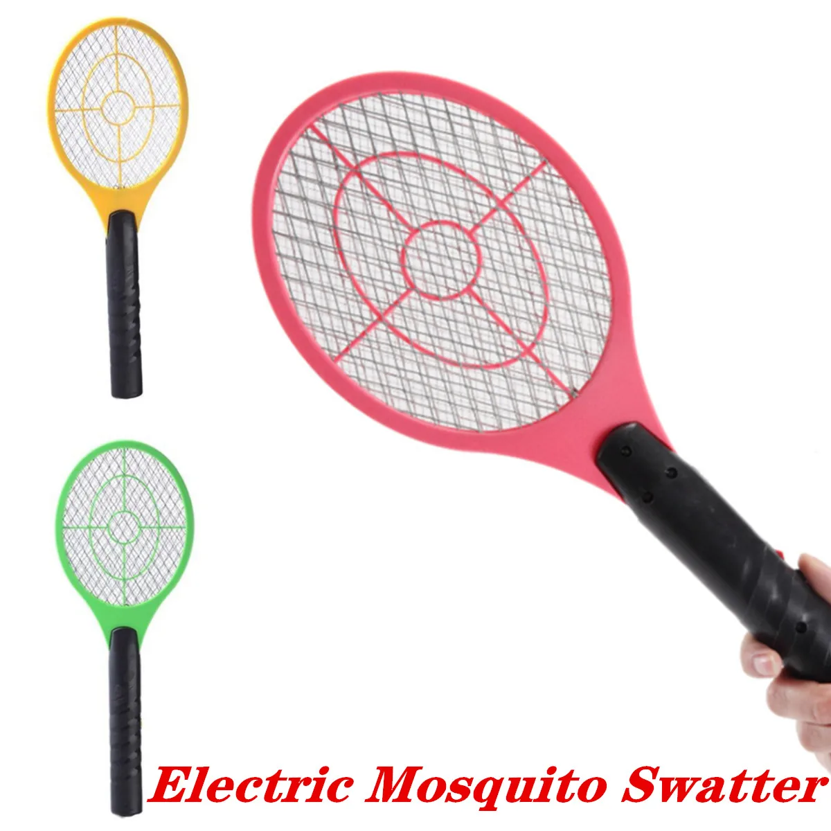 

Electric Mosquito Swatter Fly Insect Bug Zapper Household Insects Racket Kills Fly Mosquito Control Pest KIller Supplies 2024