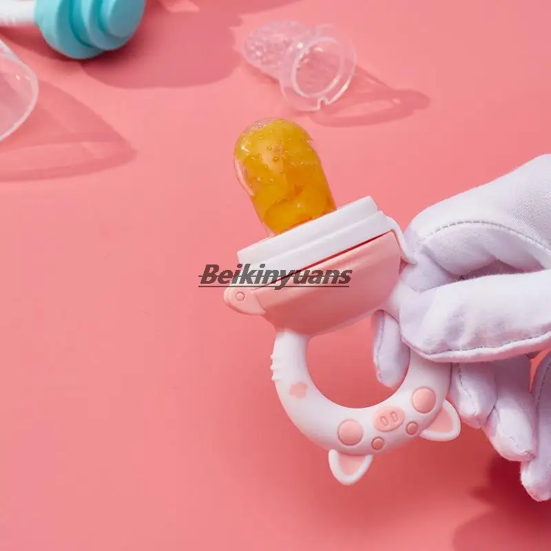 Versatile Baby Teething Pacifier with Food Pouch and Buckle