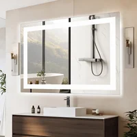 JHK 36"x 24"LED Bathroom Vanity Mirror for Wall Memory Function Tempered Glass with Front Light and Backlit For Living Room - Image 3