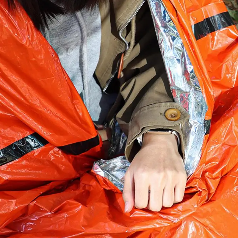 Adult Sleeping Bag Waterproof Hiking Sleeping Bag Bivvy Cold Weather Bags Foldable Outdoor Thick