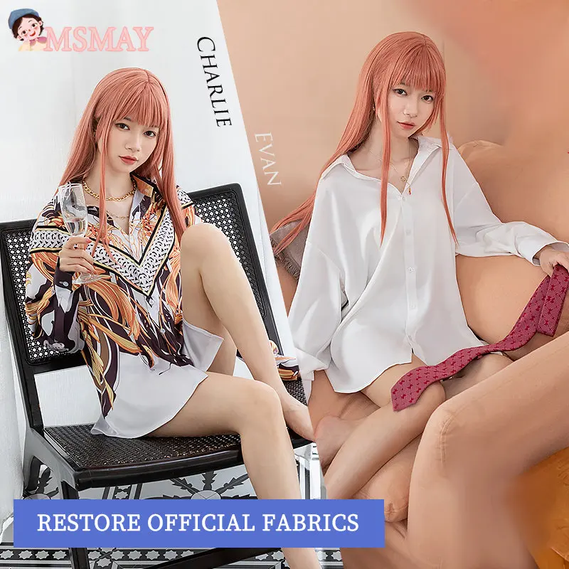 

In Stock Game Light and Night Evan Charlie Osborn Cosplay Costume Daily White Sexy Shirt Necklace Earrings Tie Accessories