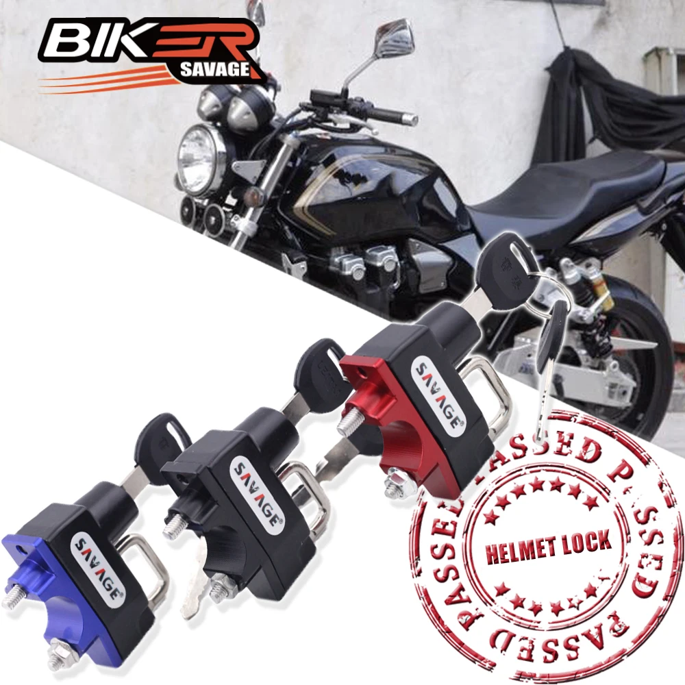Blocco Casco Moto Per Honda Cb 400 Super Four 500F 500X 600S 750 1000R 1100 1300 Accessori Morsetto Manubrio Antifurto