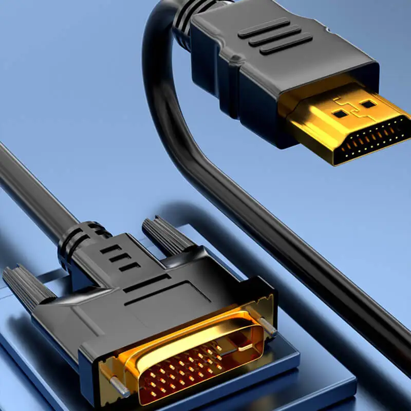4K HD DVI 24 + 1 변환 컴퓨터 디스플레이 비디오 연결 케이블, 노트북 프로젝터 DVI-HDMI 호환 변환 