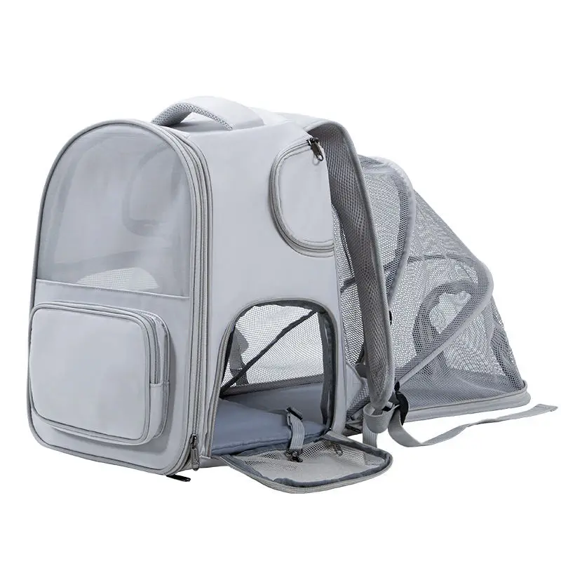 Pet Bag Cat Bag Go Out Portable Breathable Go Out Double Shoulder Backpack Portable Large Capacity Expandable Cat Carrier