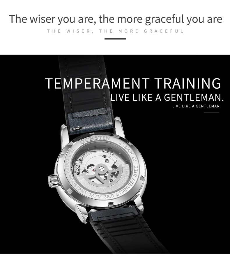 Men's Automatic Mechanical Watch With Tourbillon And Open Heart_voghion.com