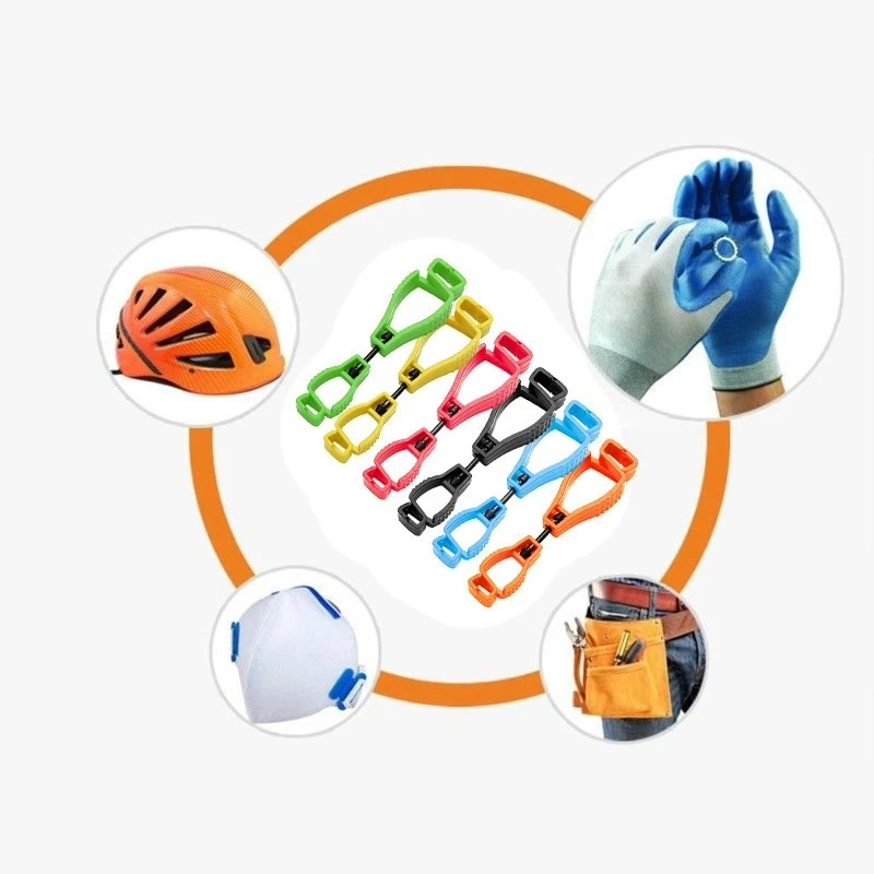 Rando – pince à gants en plastique, 2-30 pièces, Clip de sécurité pour le travail, fournitures de gants de travail, Anti-perte, boucle de taille, couleur