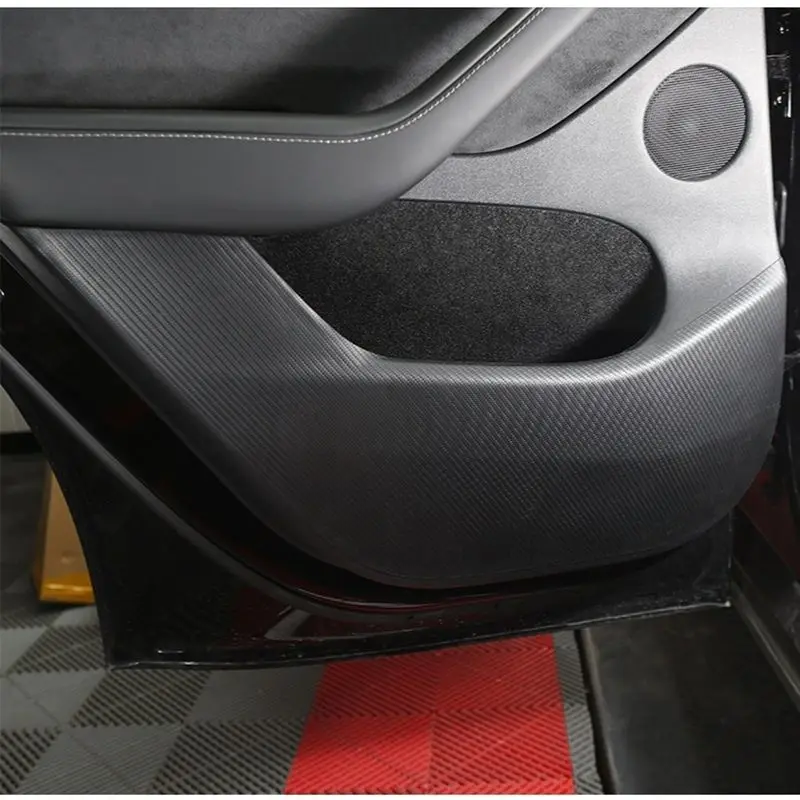Car Door Anti-Kick Pad Door Protector Mat for Tesla Model 3 Y 2017-Anti-Dirty Anti-Collision Stickers Interior Accessories