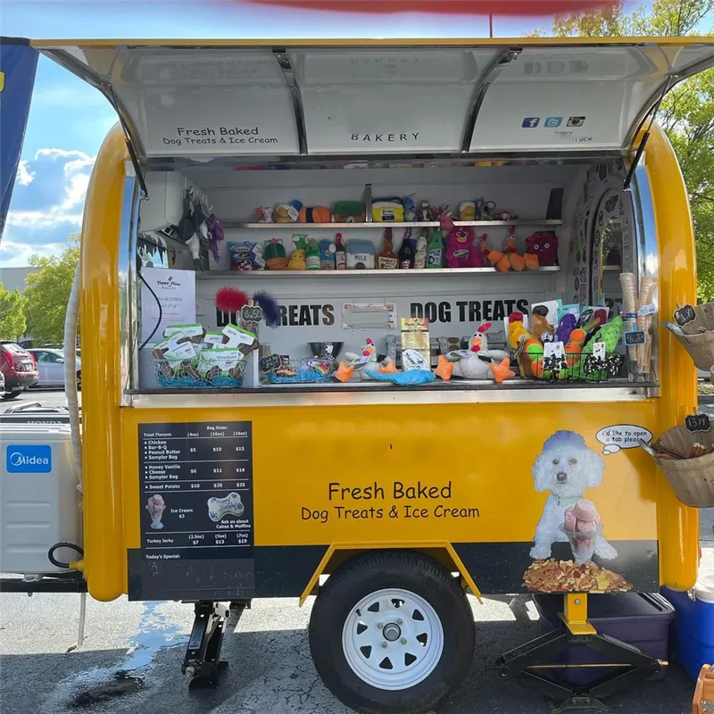 

Пользовательский прицеп для пищевых продуктов Airstream с полным кухонным оборудованием, торговая тележка для мороженого, кофейная балка, небольшой грузовик для продажи, США