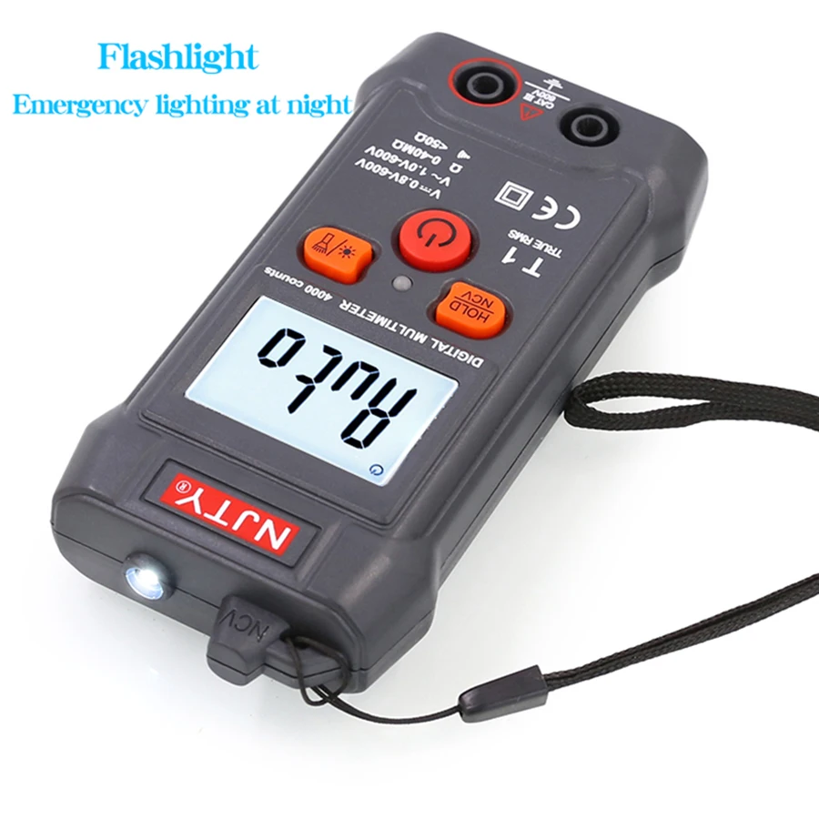 NJTY T1 Fully Intelligent Digital Multimeter - No Need to Change Gears, Small and Mini, Fully Automatic, Anti-Burn Universal Me 6