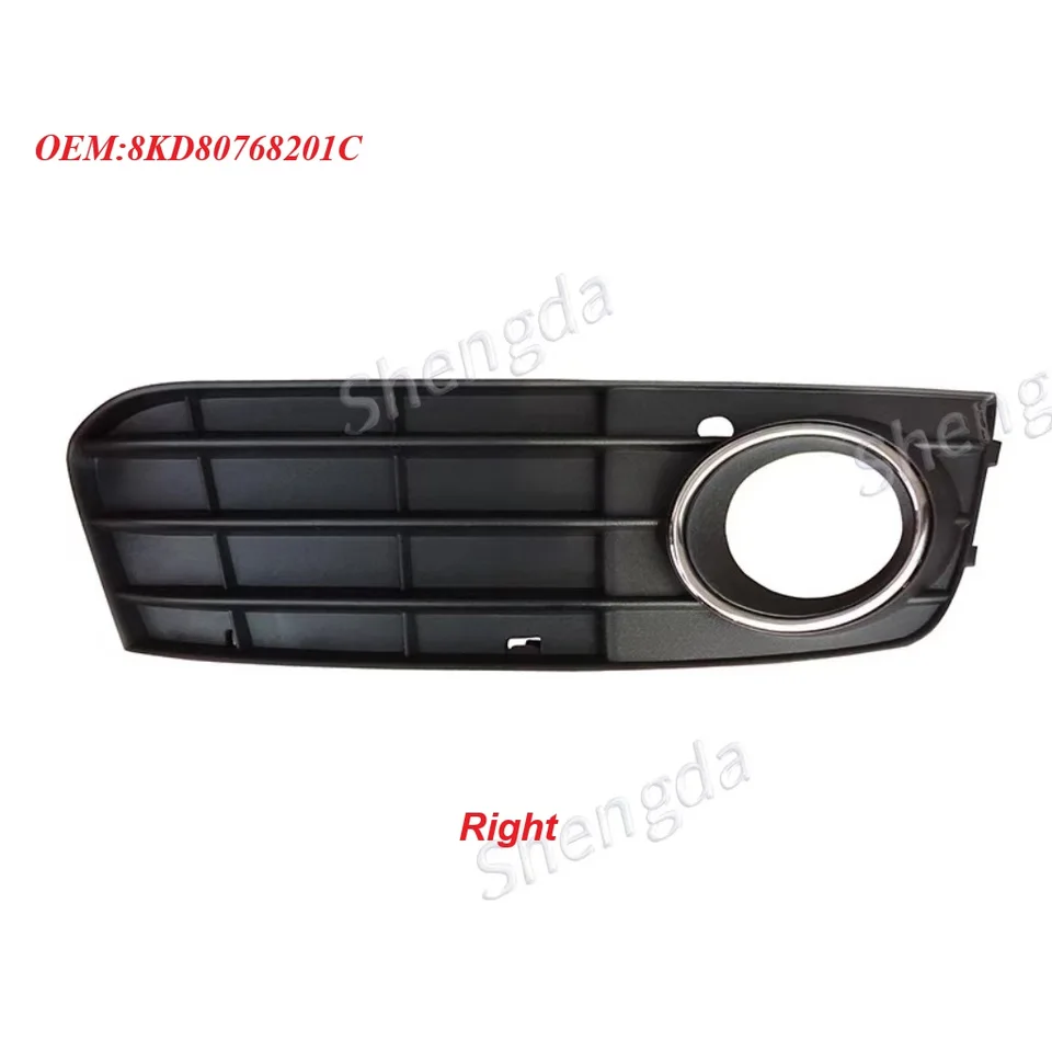 Mistlampen cover trim Auto Voorbumper Mistlamp Grille Grill Mistlamp Cover Voor A4 B8 2008 2009 2010 2011 2012 8K0807681C 8K0807682C Mistlamp Grille Trim