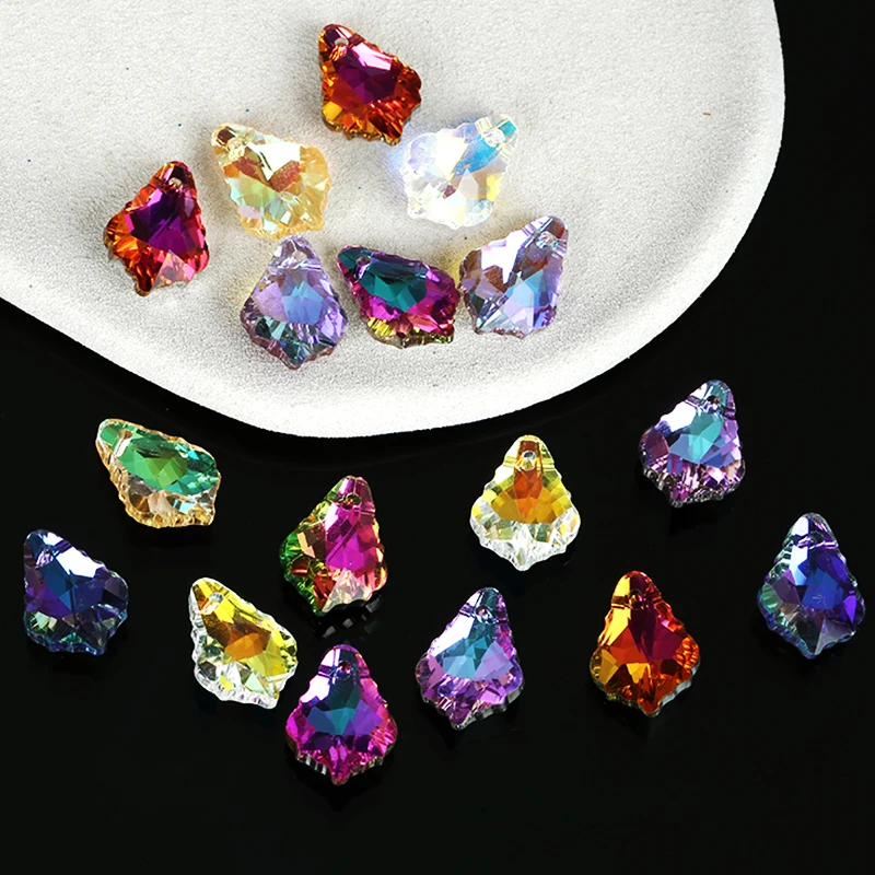 24PCS 11x16mm Kristall Glas Perlen Anhänger Österreich Luxus Perlen für Schmuck Machen Strass Charms zu DIY Halskette Ohrringe