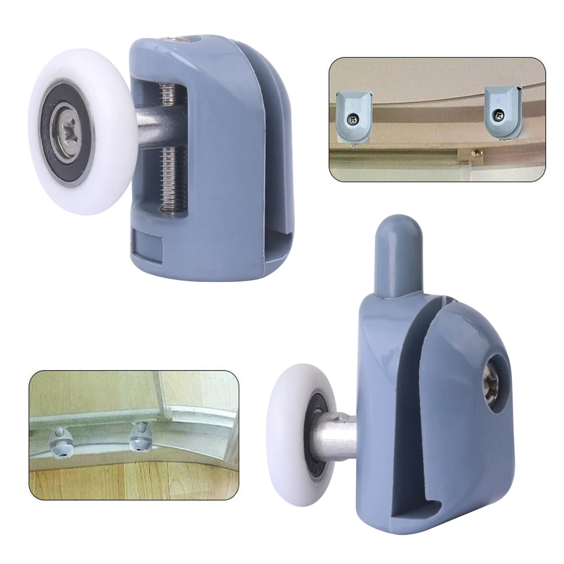 8pcs Shower Rooms Cabins Pulley &Shower Door Roller /Runners/Wheels/Pulleys Diameter 20/23/25/27mm
