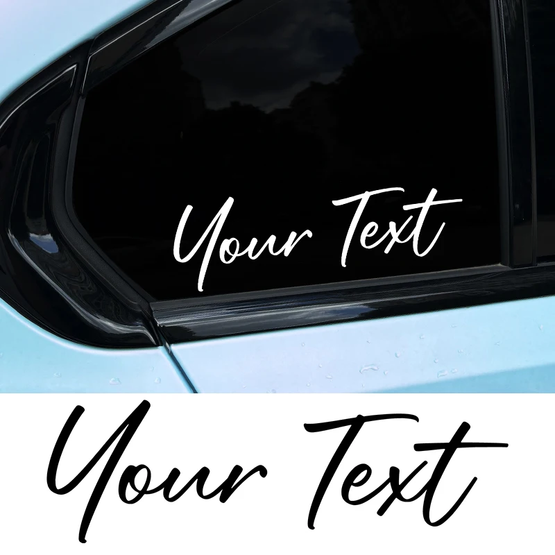 Handwrite On Car Window 1PC Custom Handwriting Motorcycle Stickers Waterproof DIY Fuel Tank ...