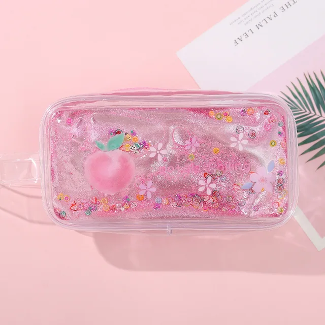 Estuche purpurina y aguacate para lápices, bolígrafo de gran capacidad, de papelería, de regalo, para la escuela|Estuches escolares| - AliExpress