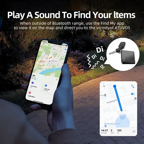 Wireless Charging Tracking Card Smart Waterproof GPS Locator Wallet Finder Works with Apple Find My App Blootooth Mini Tracker - Image 5