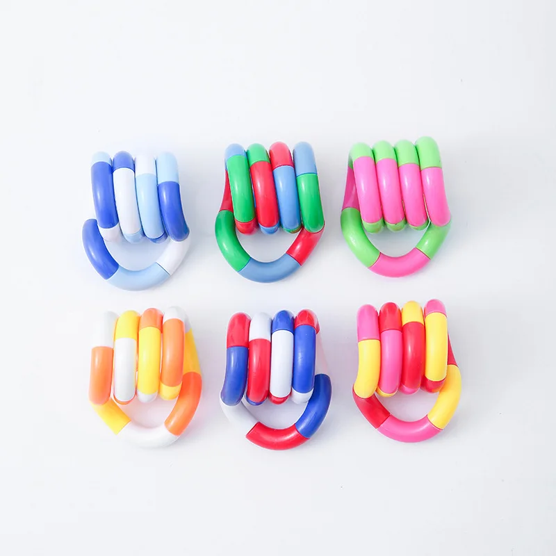 Multicolore sensorieel twisty fidget speelgoed voor stress_voghion.com